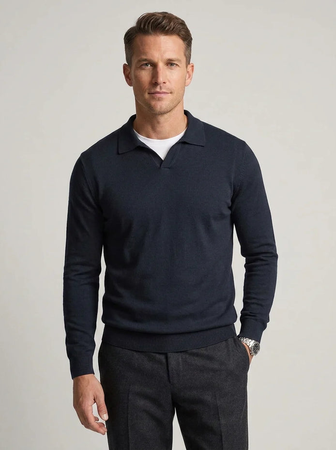 Herren Wollpullover mit langen Ärmeln für Herbst und Winter