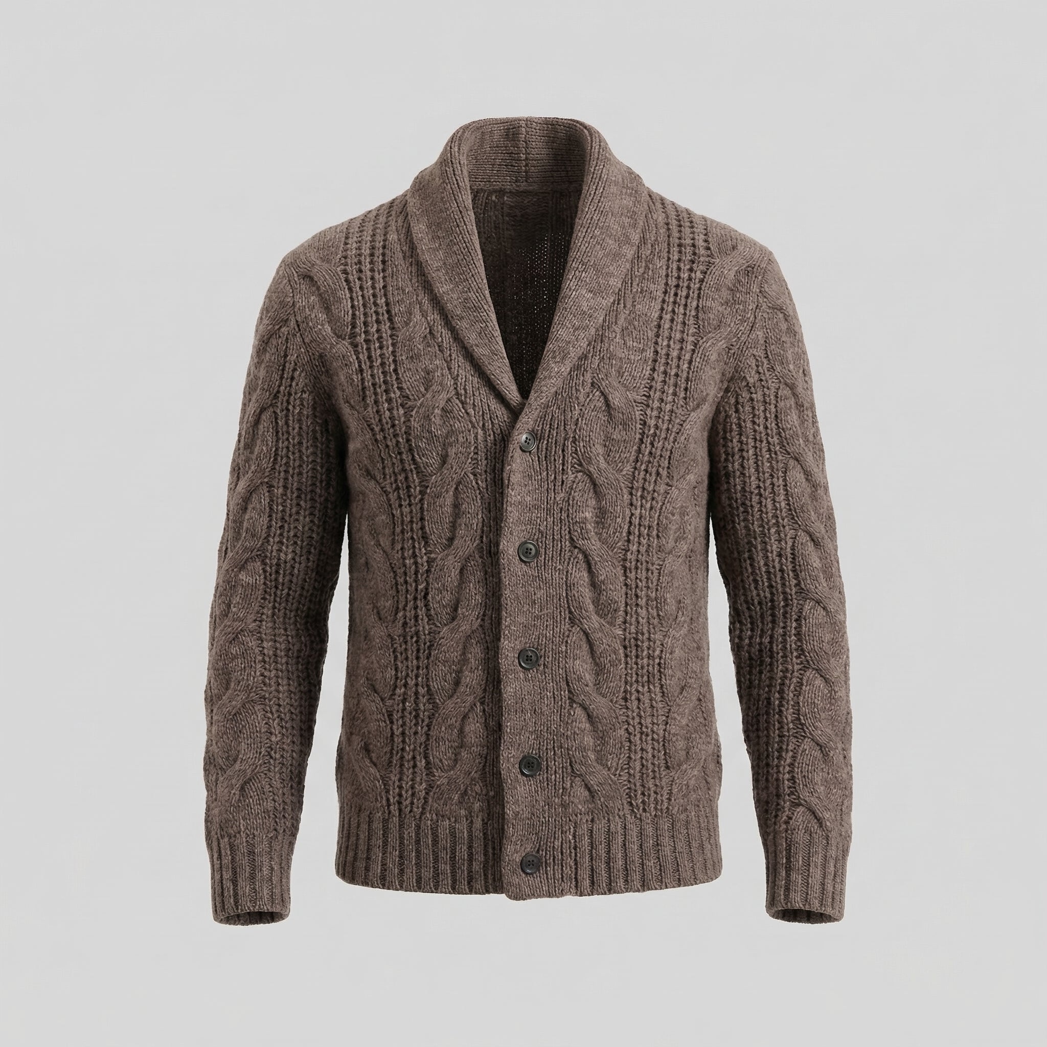 Herren Wollstrickcardigan