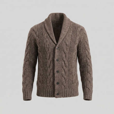 Herren Wollstrickcardigan