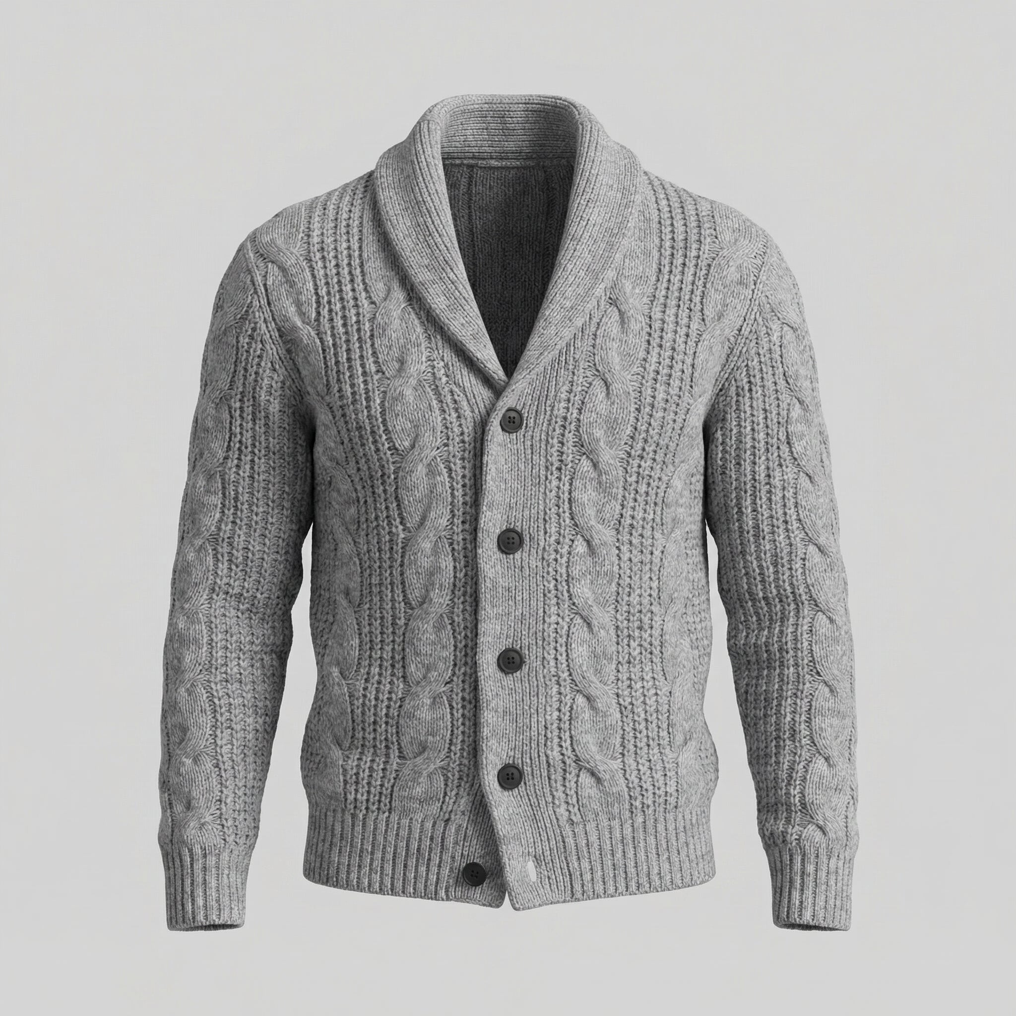 Herren Wollstrickcardigan