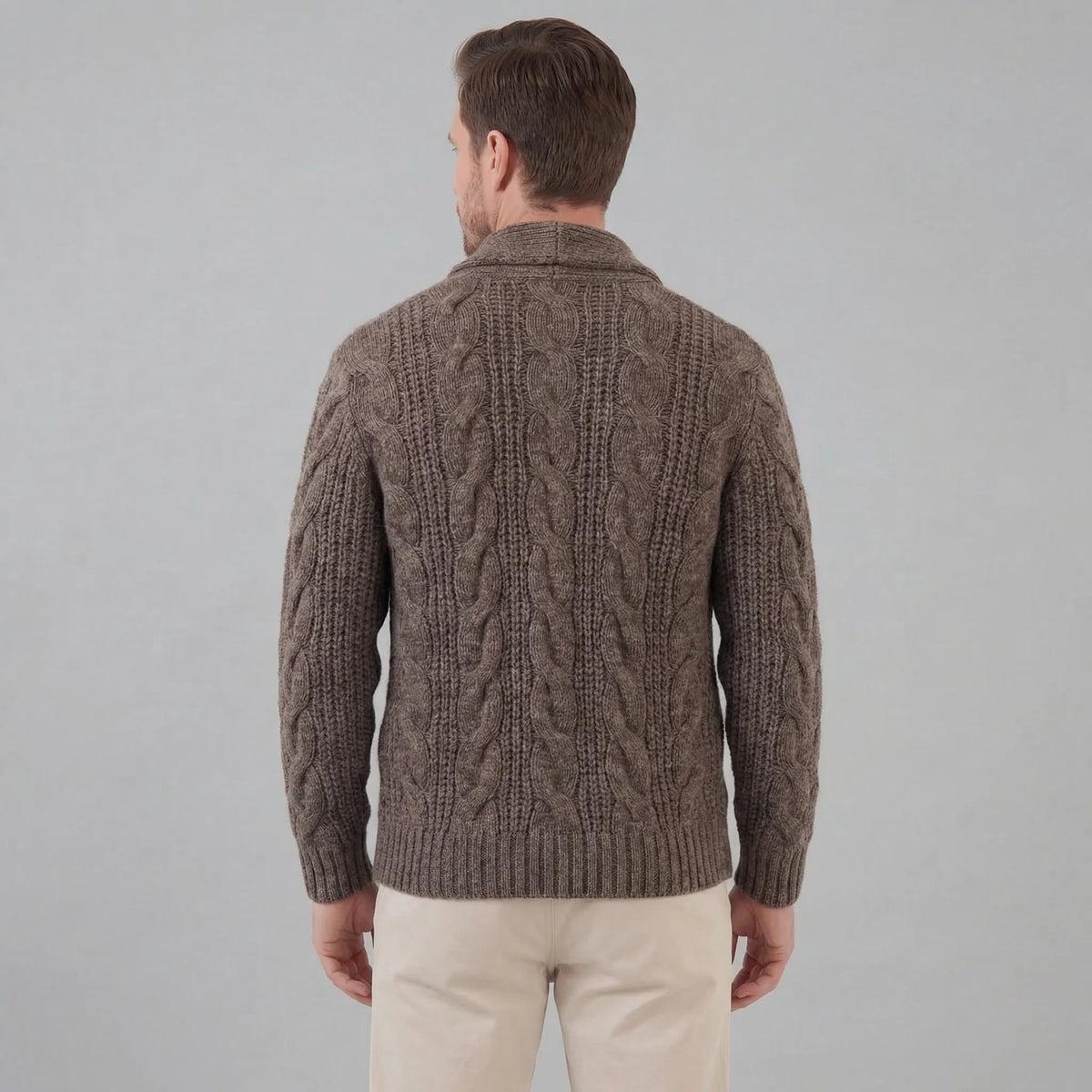 Herren Wollstrickjacke für Komfort und Stil