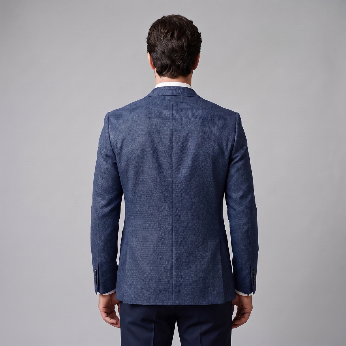 Herren Zweiknopf-Blazer mit Strukturgewebe