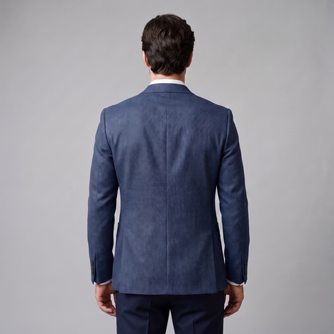 Herren Zweiknopf-Blazer mit Strukturgewebe