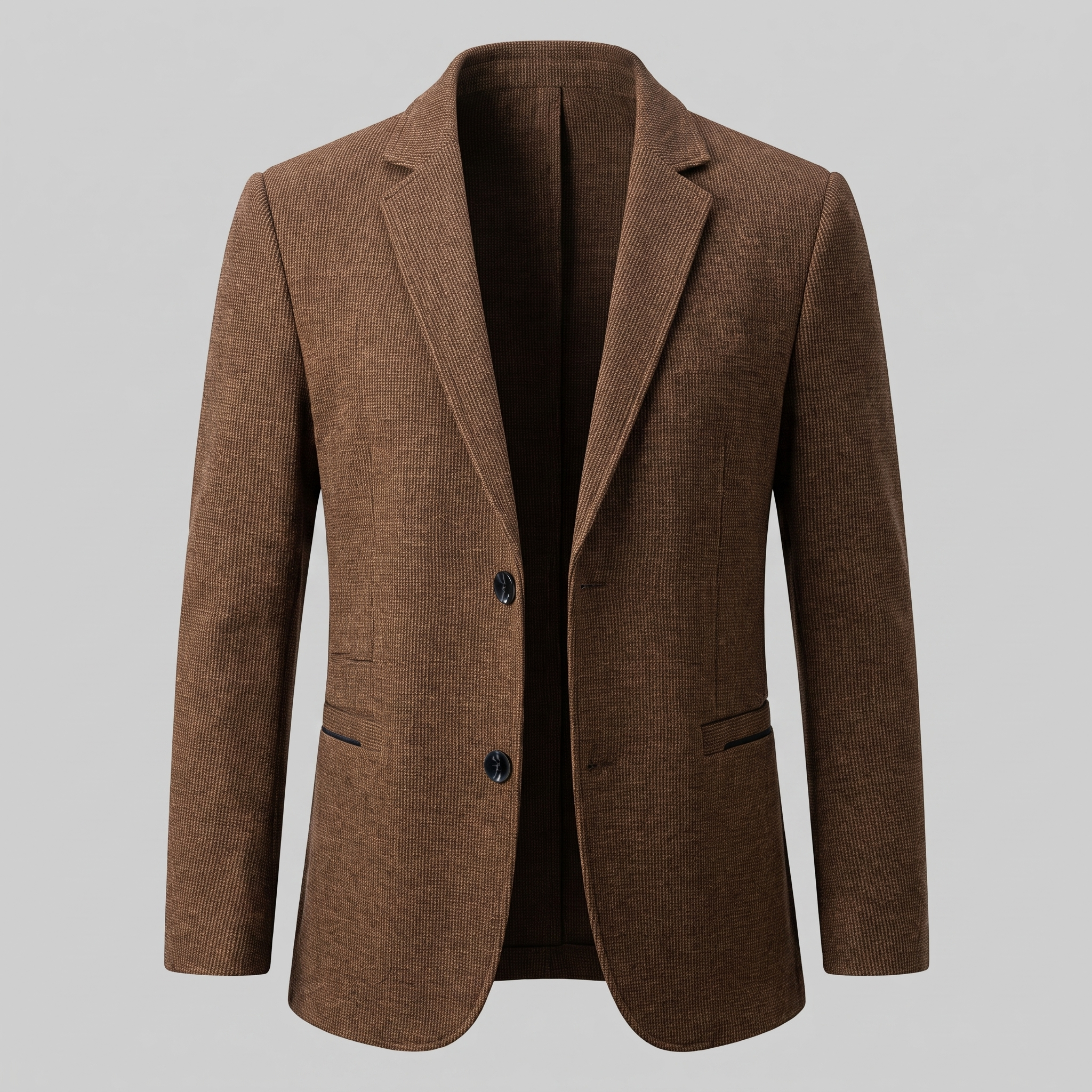 Herren Zweiknopf-Blazer mit Strukturgewebe
