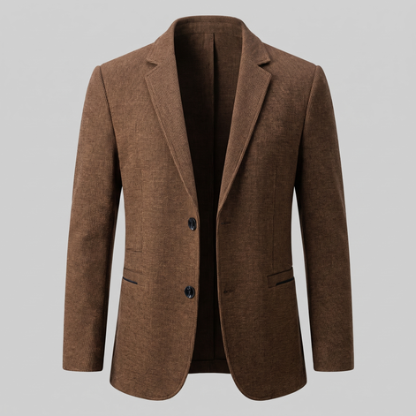 Herren Zweiknopf-Blazer mit Strukturgewebe