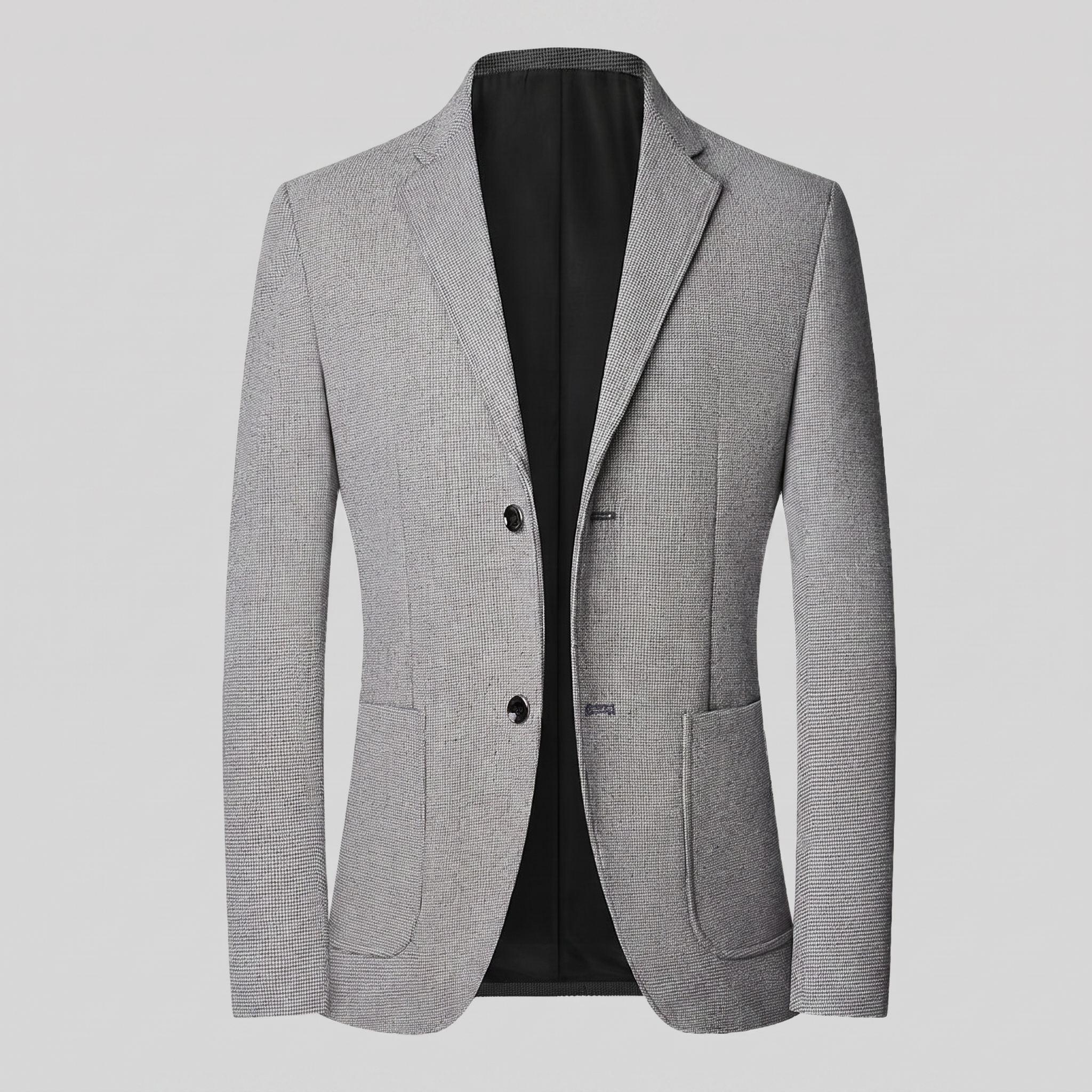 Herren Zweiknopf-Blazer mit Strukturgewebe