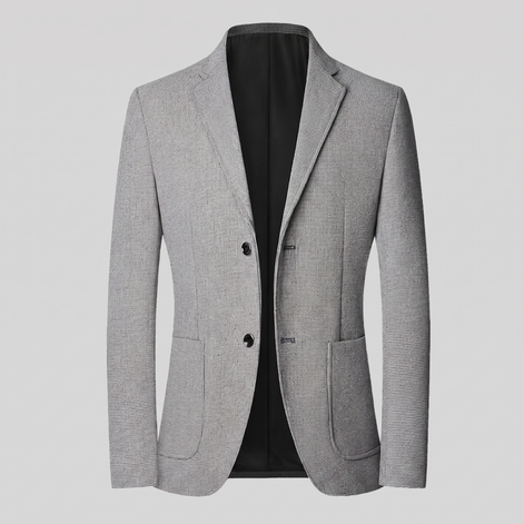 Herren Zweiknopf-Blazer mit Strukturgewebe