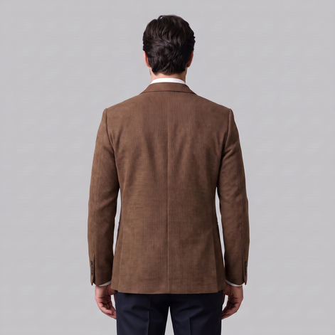 Herren Zweiknopf-Blazer mit Strukturgewebe