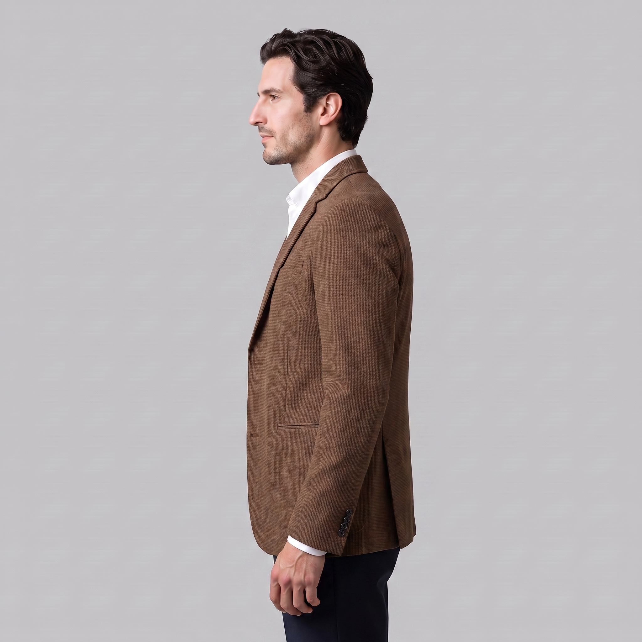 Herren Zweiknopf-Blazer mit Strukturgewebe