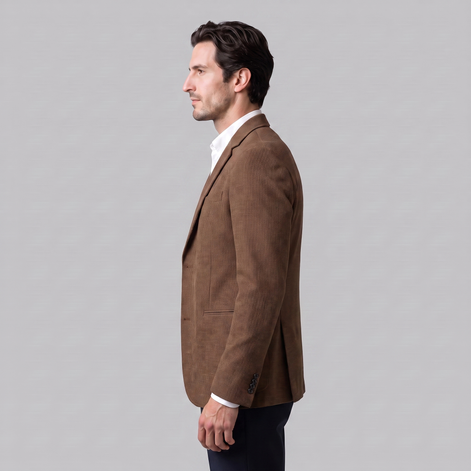Herren Zweiknopf-Blazer mit Strukturgewebe