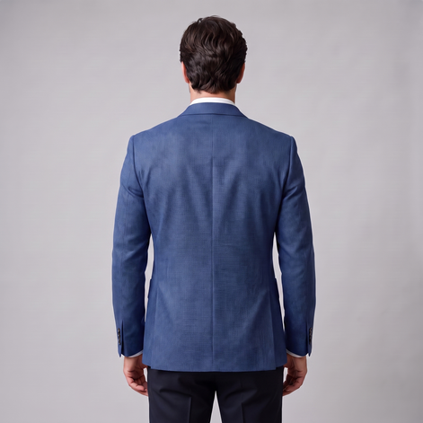 Herren Zweiknopf-Blazer mit Strukturgewebe