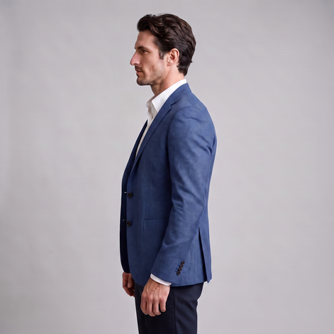 Herren Zweiknopf-Blazer mit Strukturgewebe
