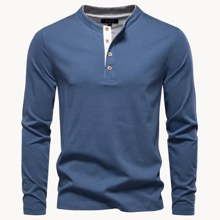 Herren Henley-Shirt mit Knopfleiste