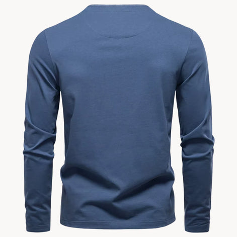 Herren Henley-Shirt mit Knopfleiste