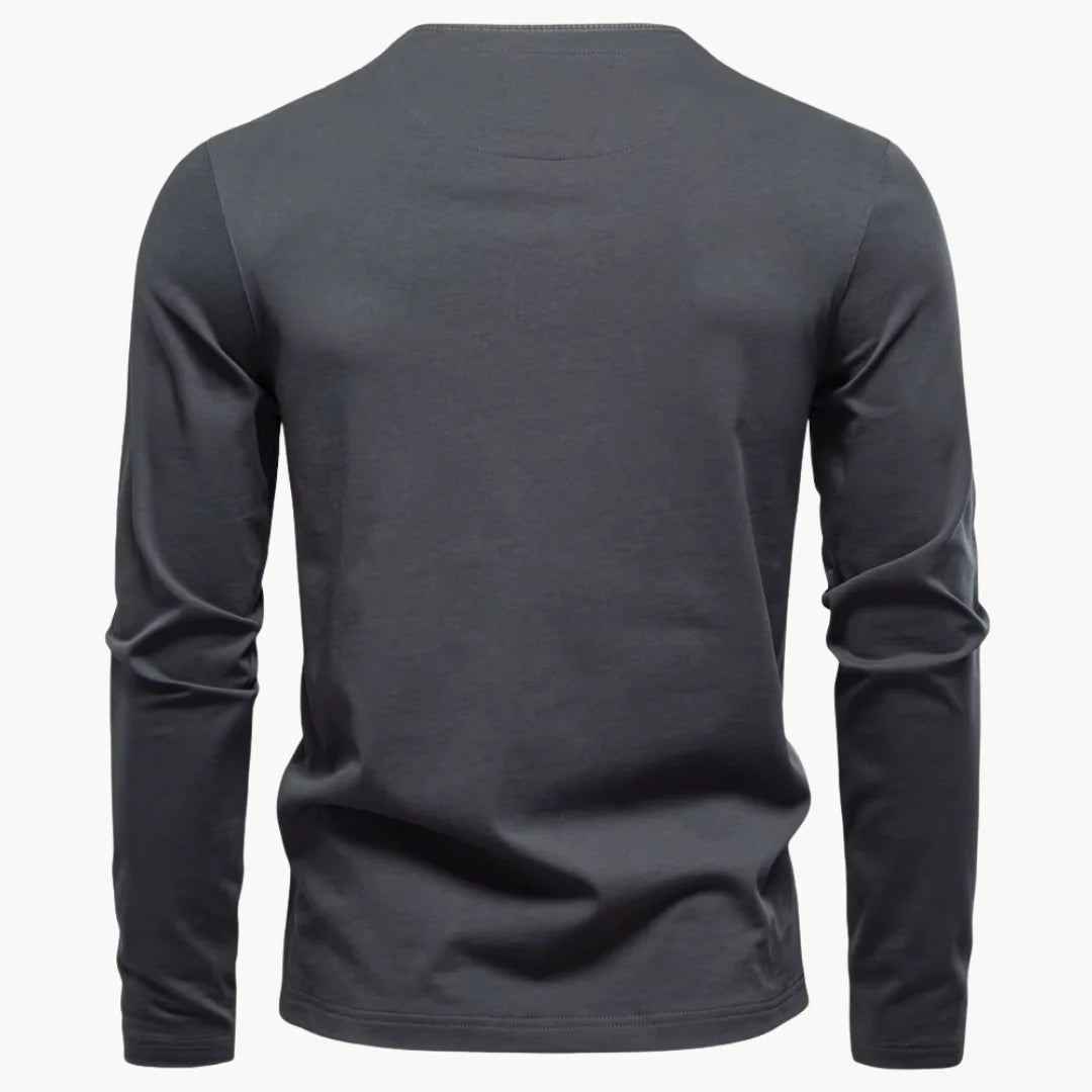 Herren Henley-Shirt mit Knopfleiste
