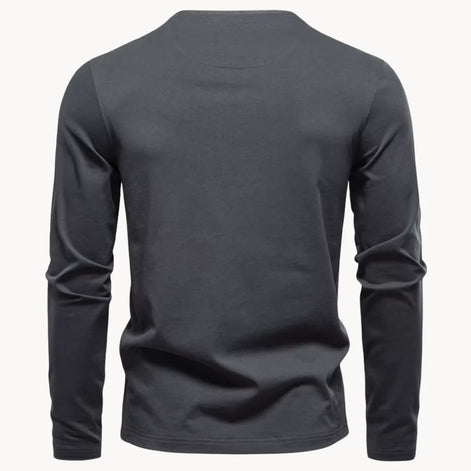 Herren Henley-Shirt mit Knopfleiste