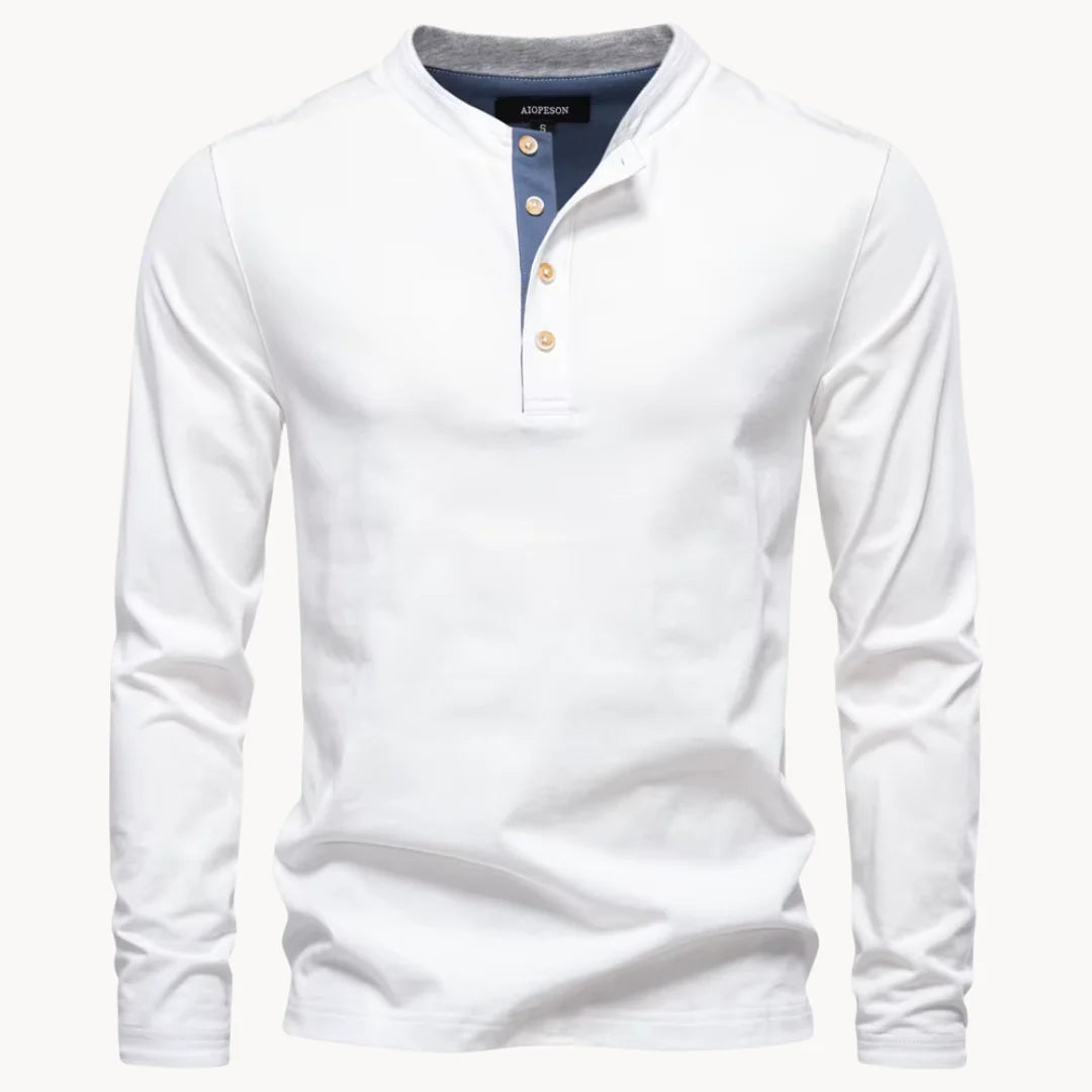 Herren Henley-Shirt mit Knopfleiste