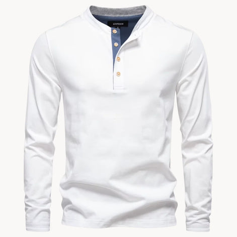 Herren Henley-Shirt mit Knopfleiste