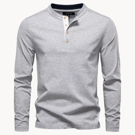 Herren Henley-Shirt mit Knopfleiste