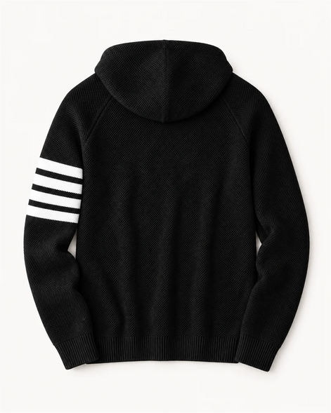 Herren Hoodie mit Kontraststreifen – Lässiger Kapuzenpullover