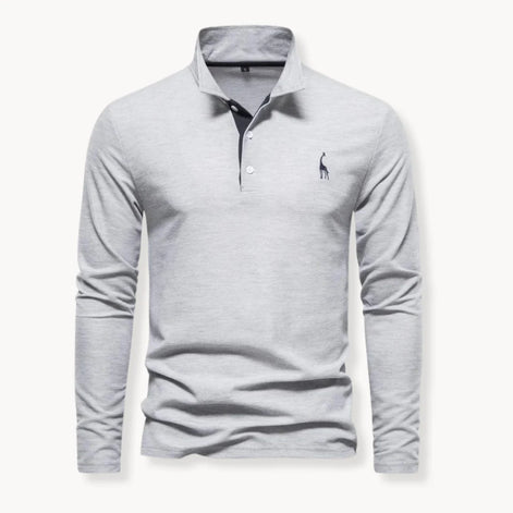 Herren Langarm-Poloshirt Elegant Modern