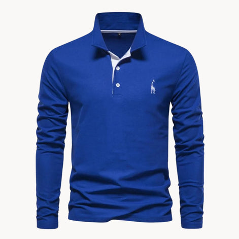Herren Langarm-Poloshirt Elegant Modern