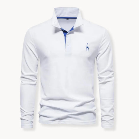 Herren Langarm-Poloshirt Elegant Modern