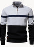 Herren Pullover mit Viertelreißverschluss und Modernem Design