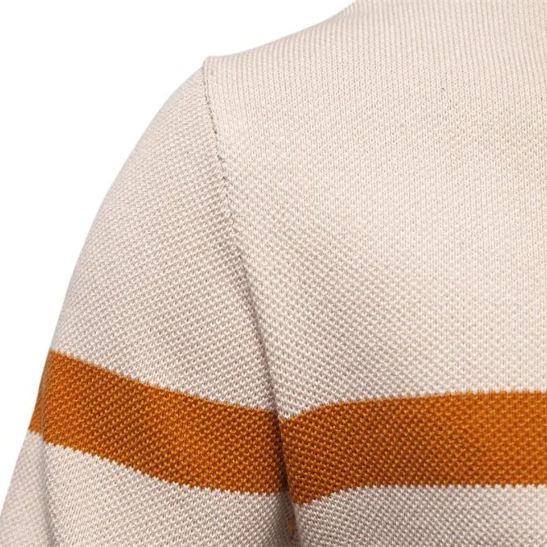 Herren Pullover mit Viertelreißverschluss und Modernem Design