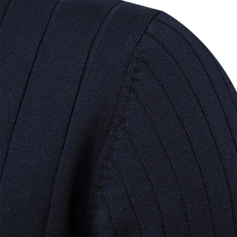 Herren Quarter-Zip Pullover mit Streifenmuster
