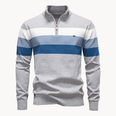 Herren Quarter-Zip Pullover mit schmaler Passform