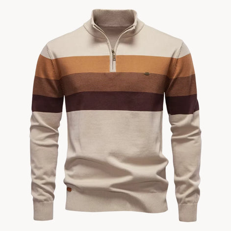Herren Quarter-Zip Pullover mit schmaler Passform