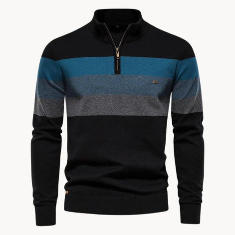 Herren Quarter-Zip Pullover mit schmaler Passform