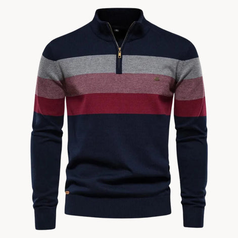Herren Quarter-Zip Pullover mit schmaler Passform