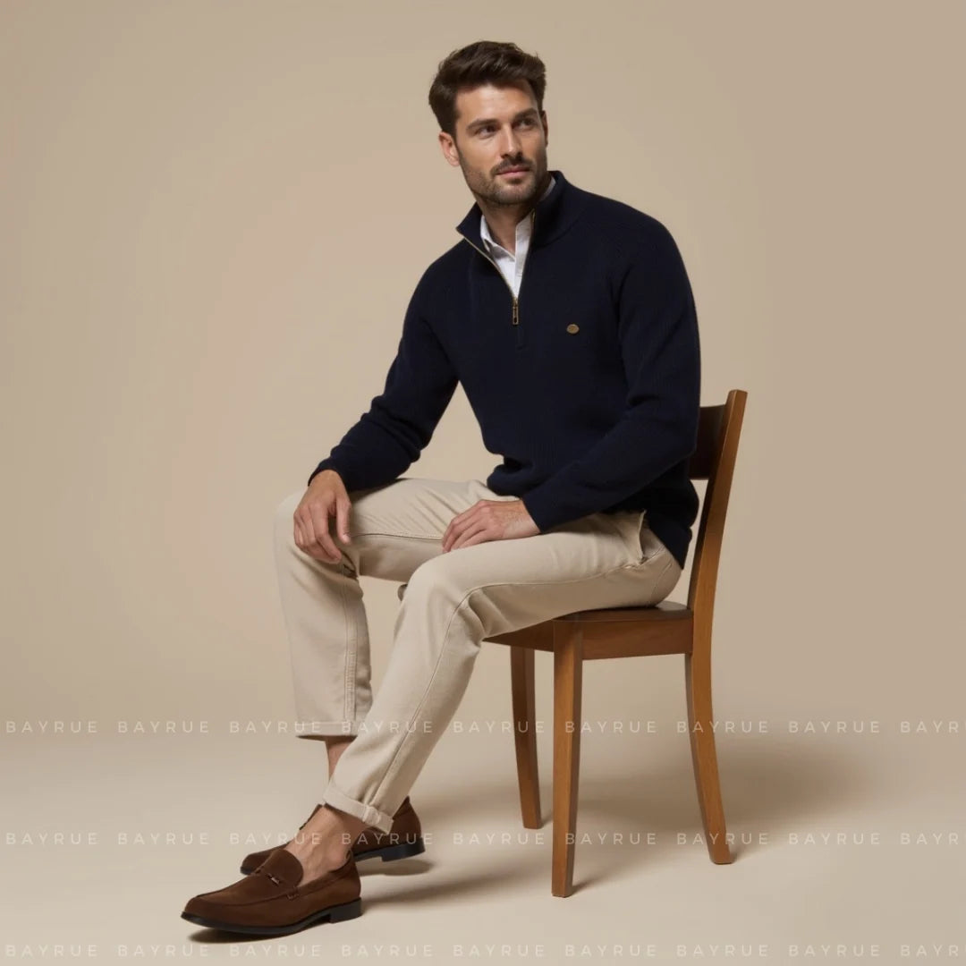 Herren Quarter Zip Pullover