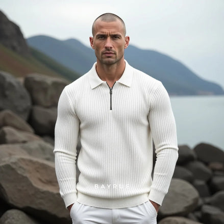 Herren Quarter Zip Pullover mit Modernem Design