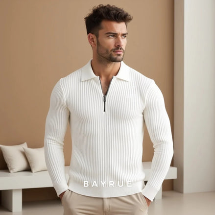 Herren Quarter Zip Pullover mit Modernem Design