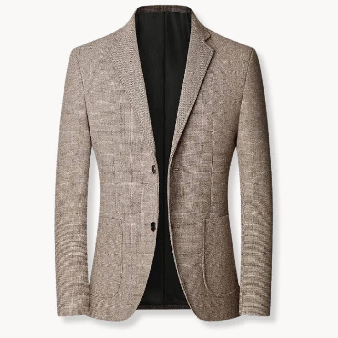 Herren Sakko Slim-Fit Klassischer Blazer für Formelle Anlässe