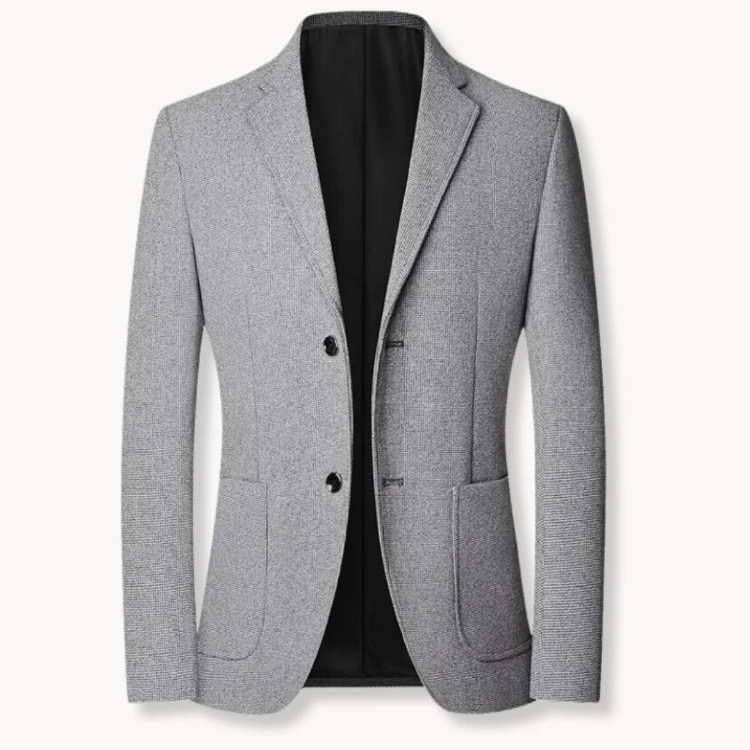 Herren Sakko Slim-Fit Klassischer Blazer für Formelle Anlässe