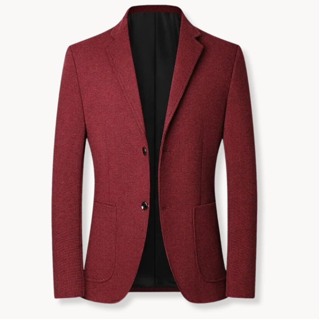Herren Sakko Slim-Fit Klassischer Blazer für Formelle Anlässe