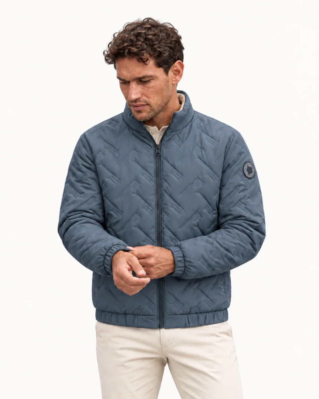 Herren Warm-Up Jacke mit wind- und regenschutz