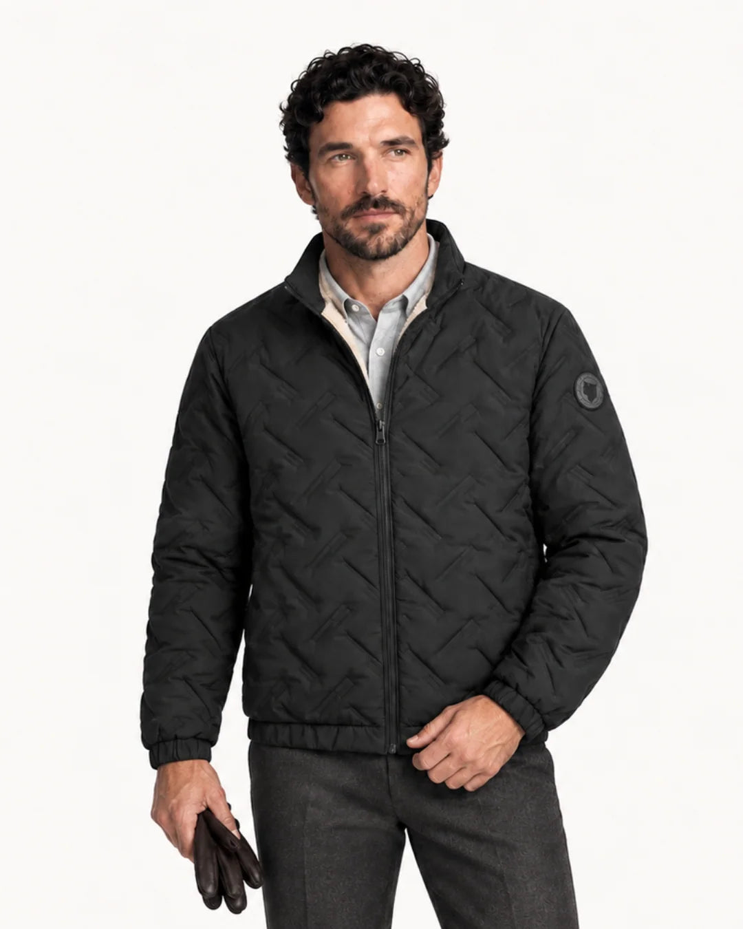 Herren Warm-Up Jacke mit wind- und regenschutz