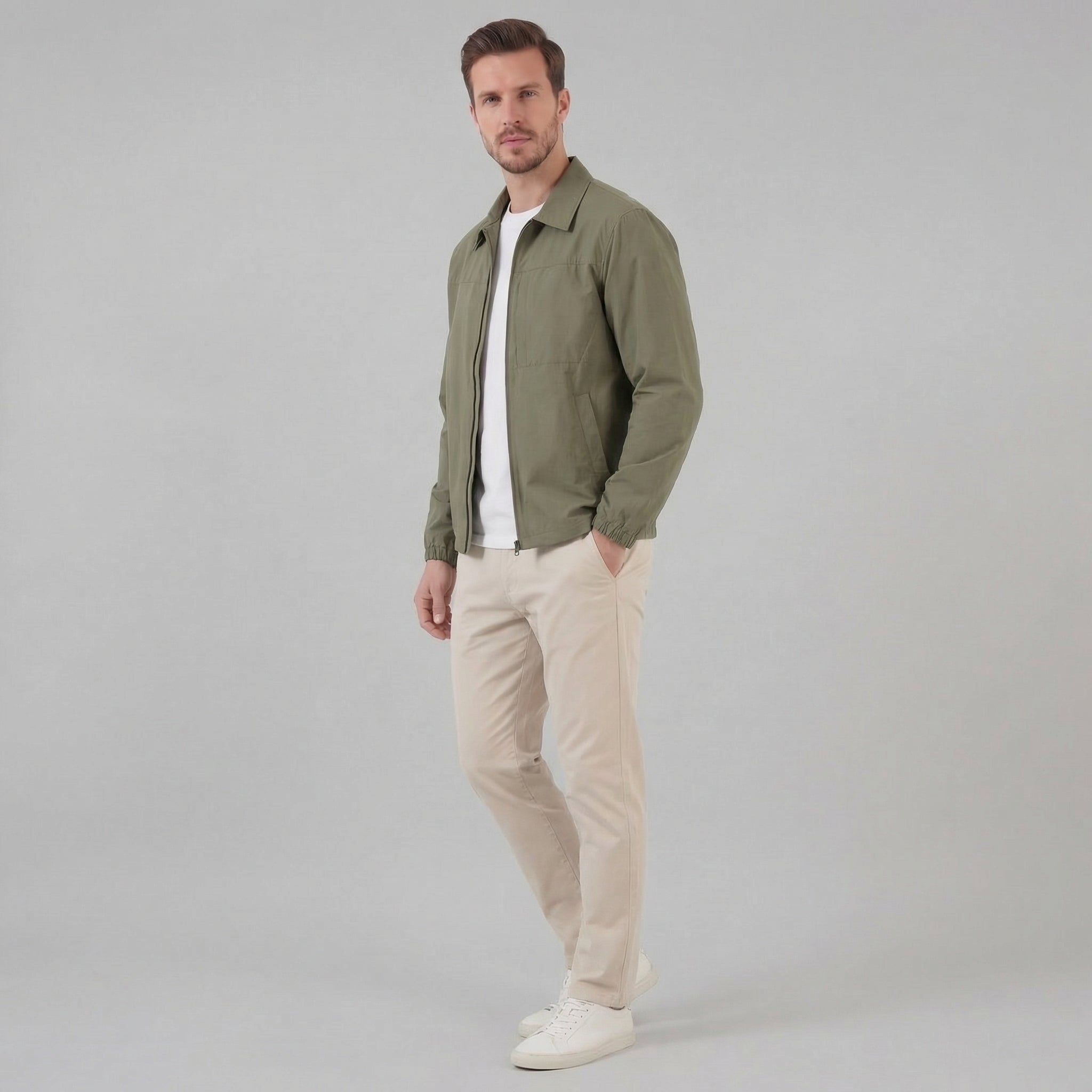 Leichte Herren Reißverschluss Frühlingsjacke