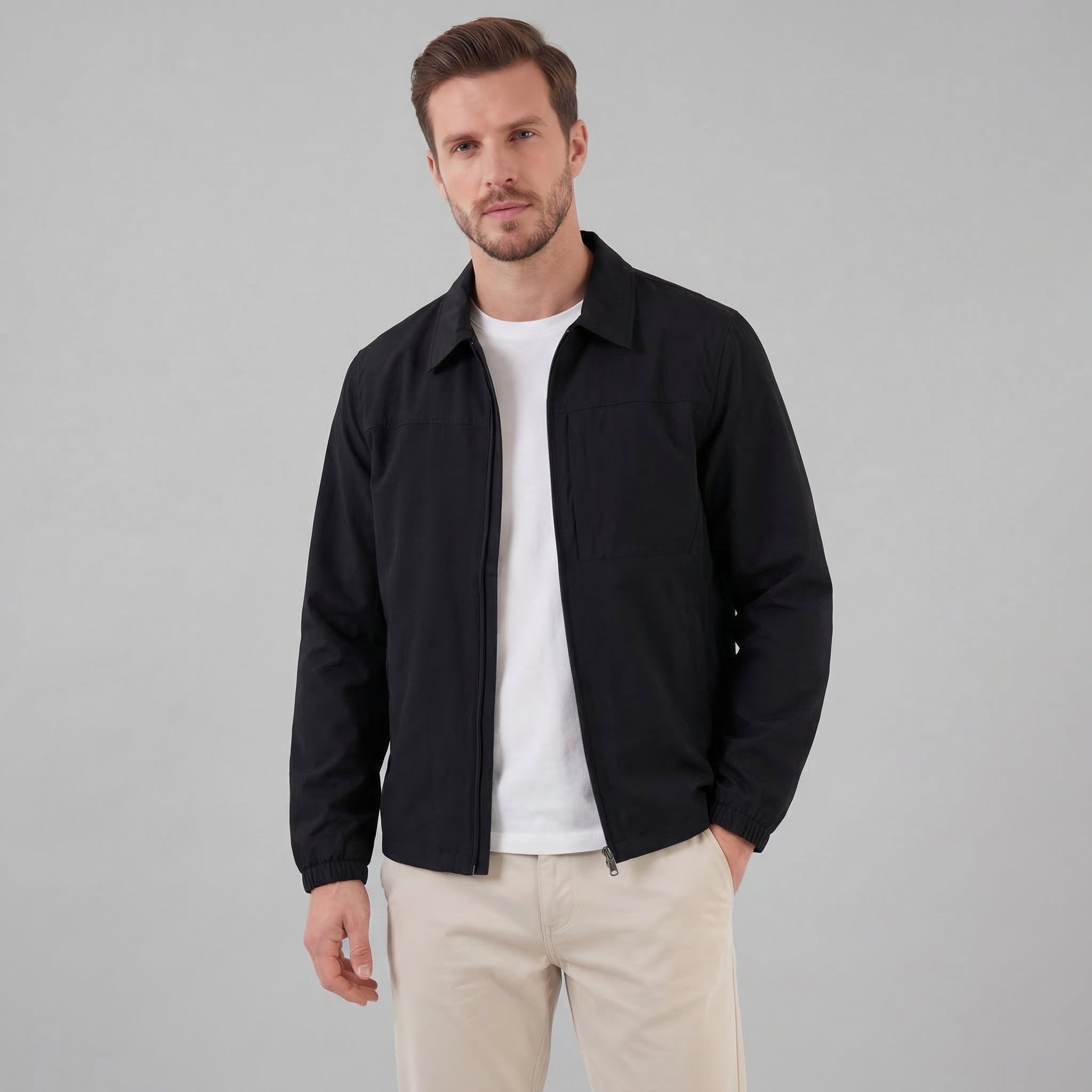 Leichte Herren Reißverschluss Frühlingsjacke