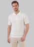 Herren Argyle Pointelle Sommer Reißverschluss Polo