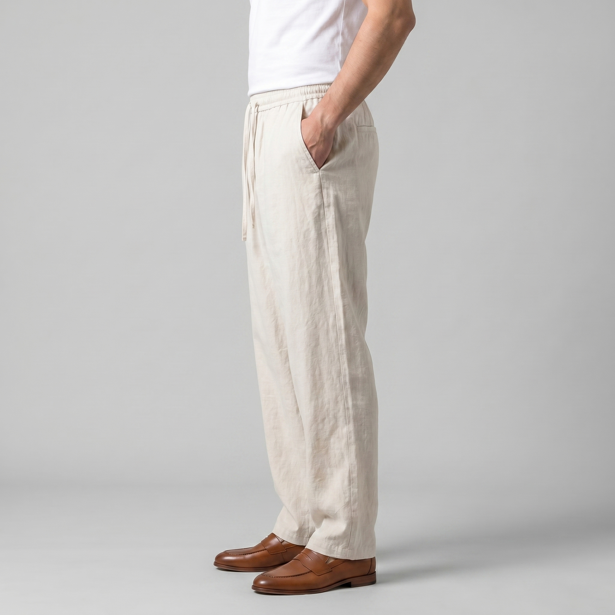 Baggy Leinenhose für Herren