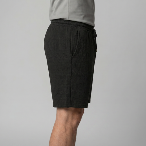 Herren Basic Shorts Mit Kordelzug Und Taschen