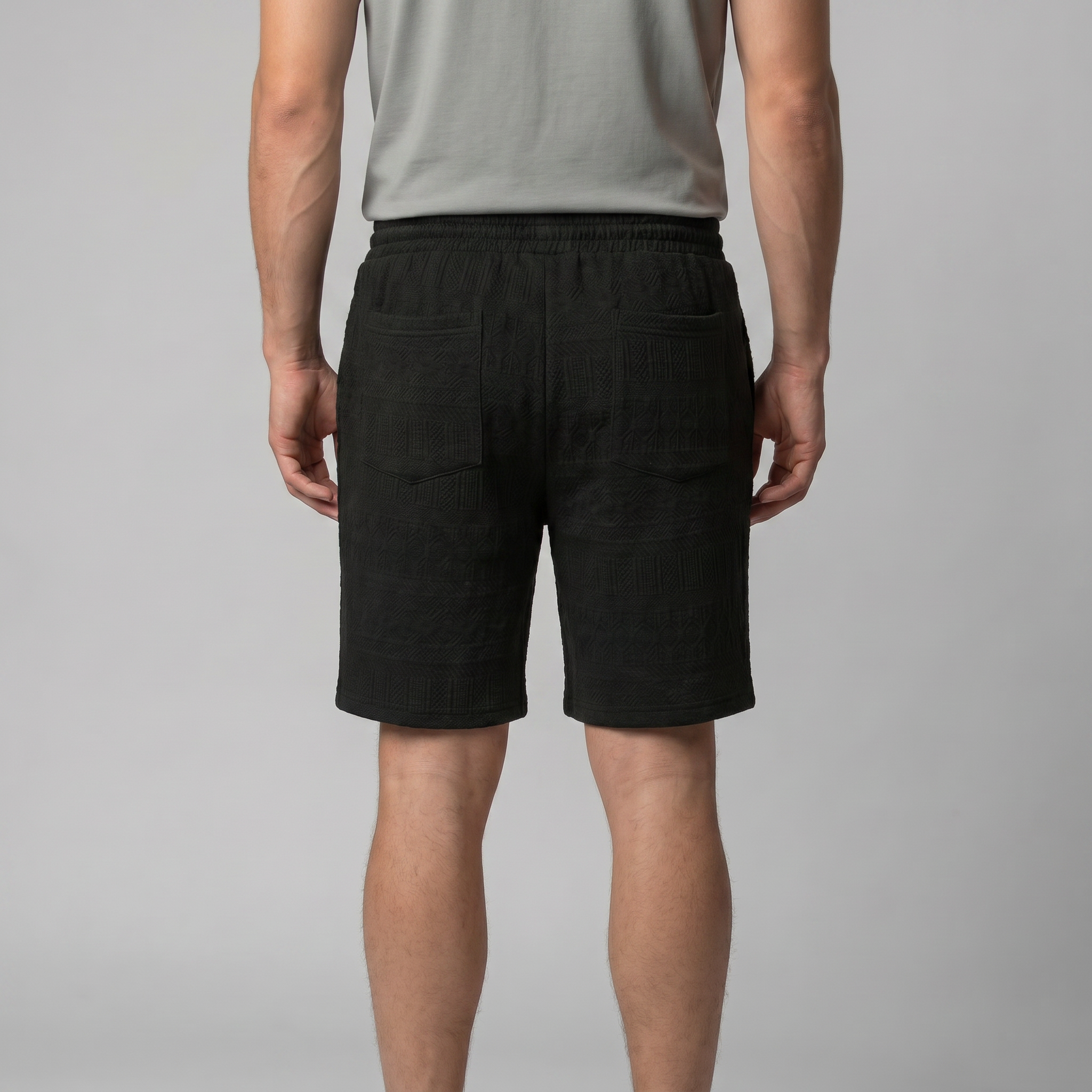 Herren Basic Shorts Mit Kordelzug Und Taschen