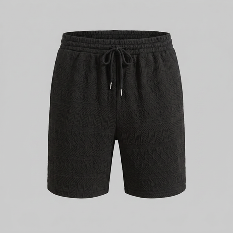 Herren Basic Shorts Mit Kordelzug Und Taschen