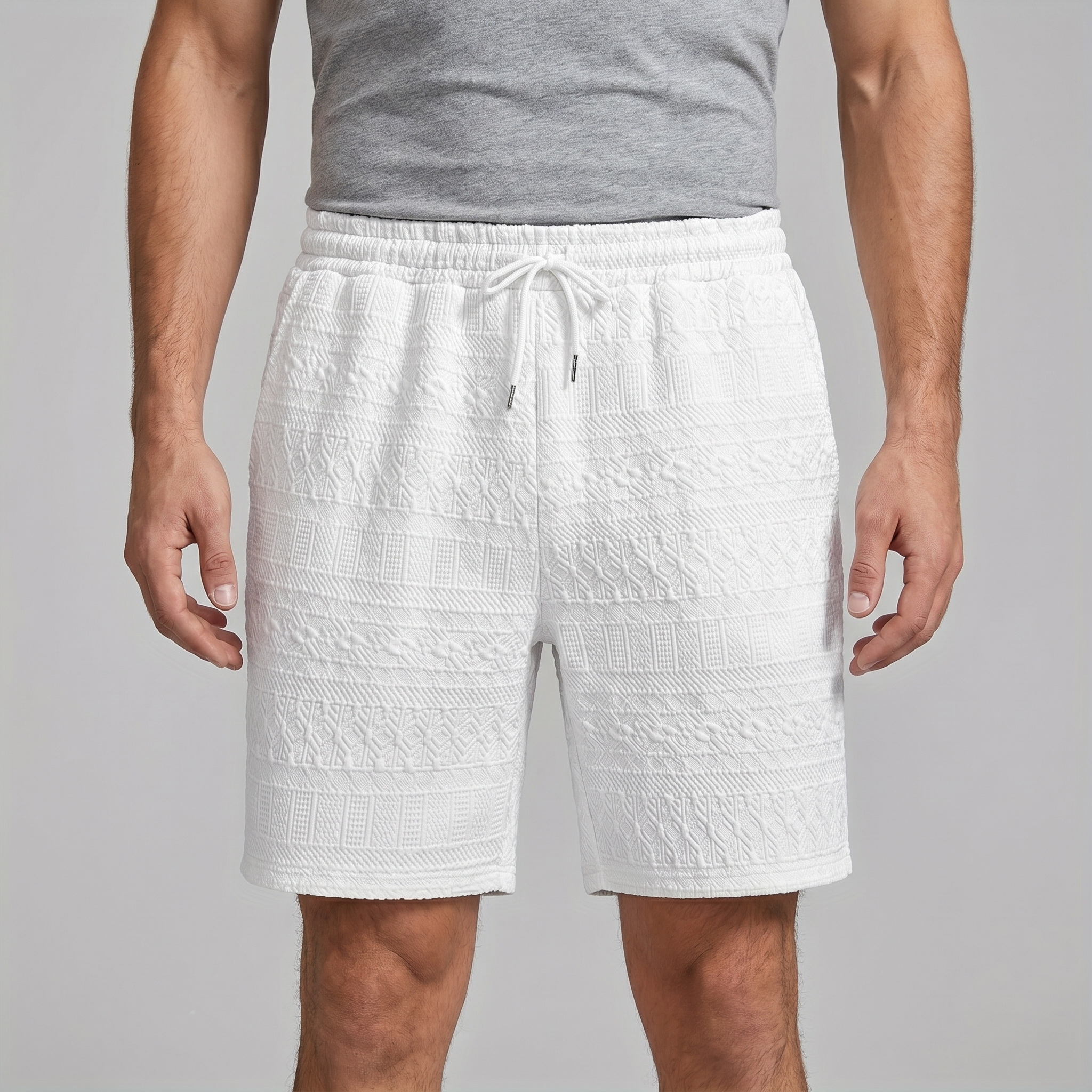 Herren Basic Shorts Mit Kordelzug Und Taschen